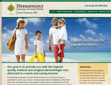 Tablet Screenshot of dermatologylakeland.com